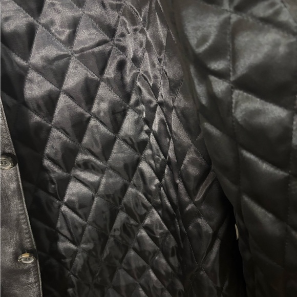 Wilsons Leather Vintage Button Up Black Leather Jacket Men’s Size Medium - Picture 5 of 14